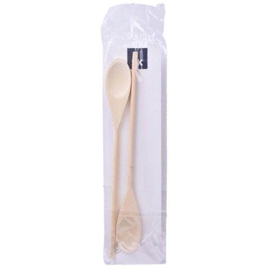 CONJ.2 COLHERES MADEIRA30CM638-280-02CX240