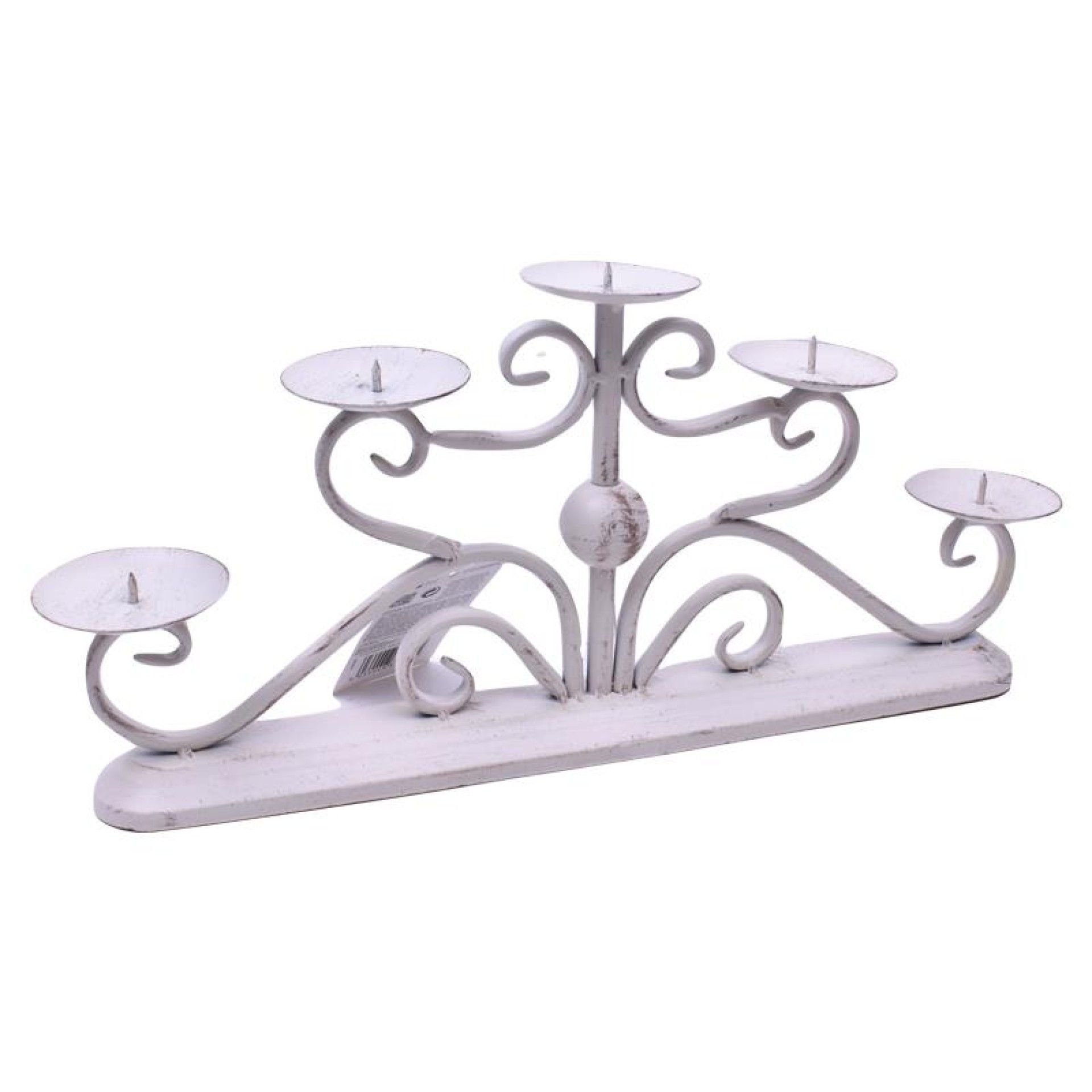 CASTIÇAL 5 VELAS BRANCO 0995 CASTIÇAL 5 VELAS BRANCO 0995