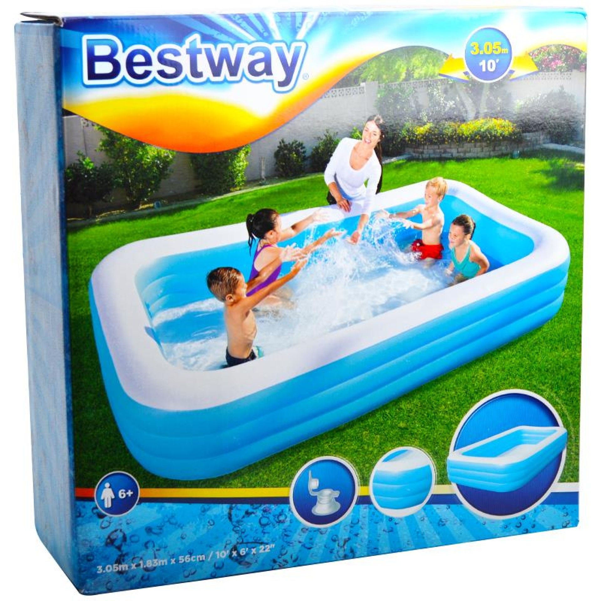 PISCINA INSUFLAVEL 305X183X56CM 54009 PISCINA INSUFLAVEL 305X183X56CM 54009