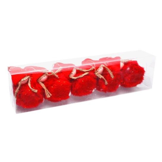 BOLA NATAL BONECA PELUCHE 6CM VRM. 6UN BOLA NATAL BONECA PELUCHE 6CM VRM. 6UN