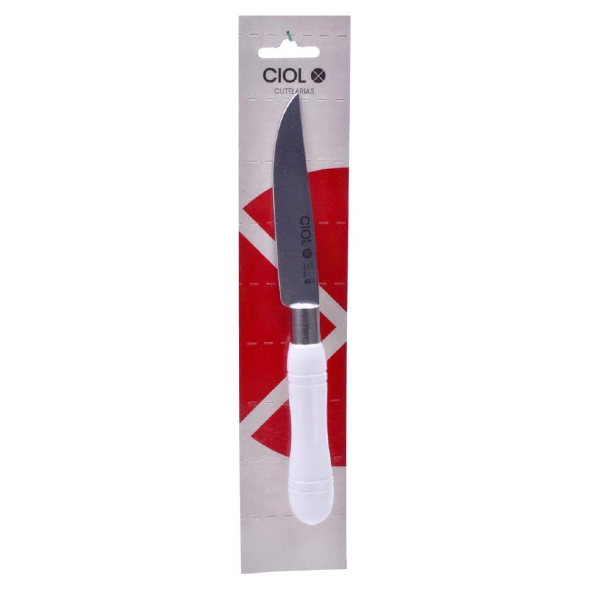 FACA P/ VEGETAIS CABO BRANCO 11CM FACA P/ VEGETAIS CABO BRANCO 11CM