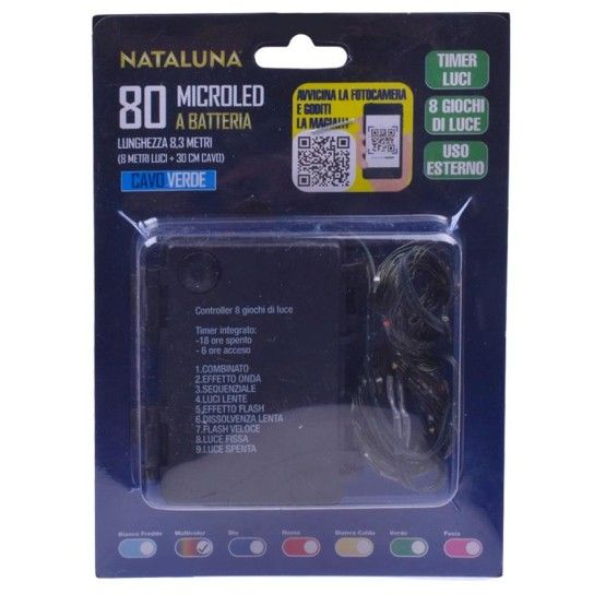 SERIE NATAL 80MICROLED 8,3MT TEMP.COR