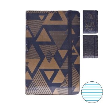 NOTEBOOK 90X140 GOLD BLACK