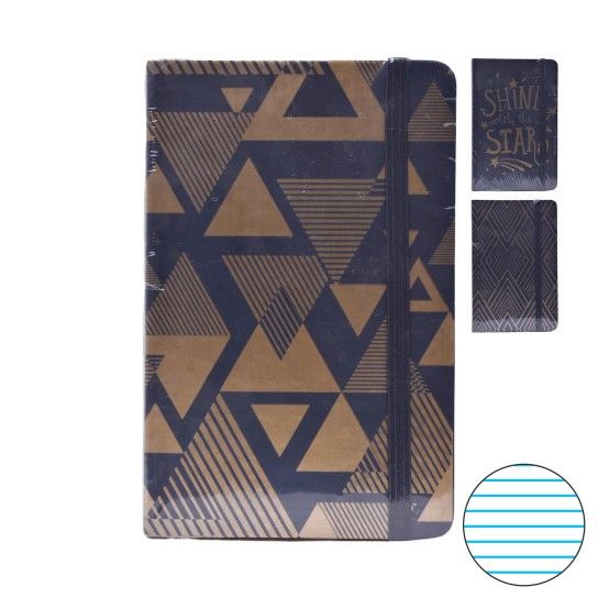 NOTEBOOK 90X140 GOLD BLACK