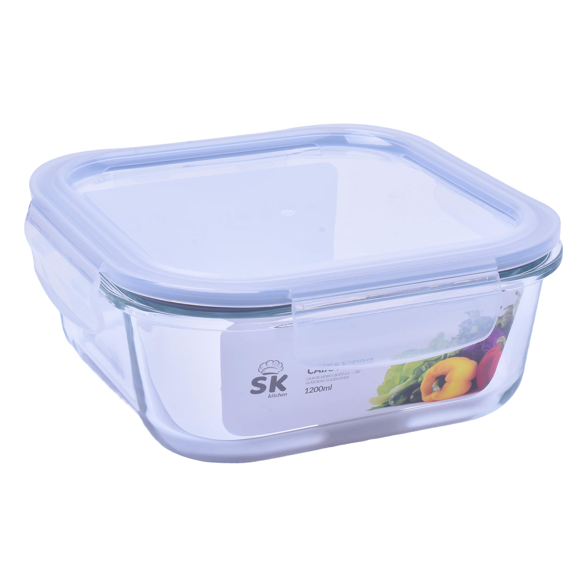 CAIXA VIDRO QUAD C/TP 1200ML 319-08 CAIXA VIDRO QUAD C/TP 1200ML 319-08