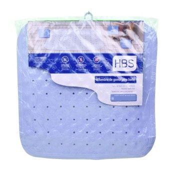 TAPETE BANHEIRA AZUL 45X45CM 450G
