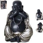BUDA RESINA PRETO 23CM BUDA RESINA PRETO 23CM