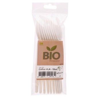 COLHER PLASTICA BRANCA