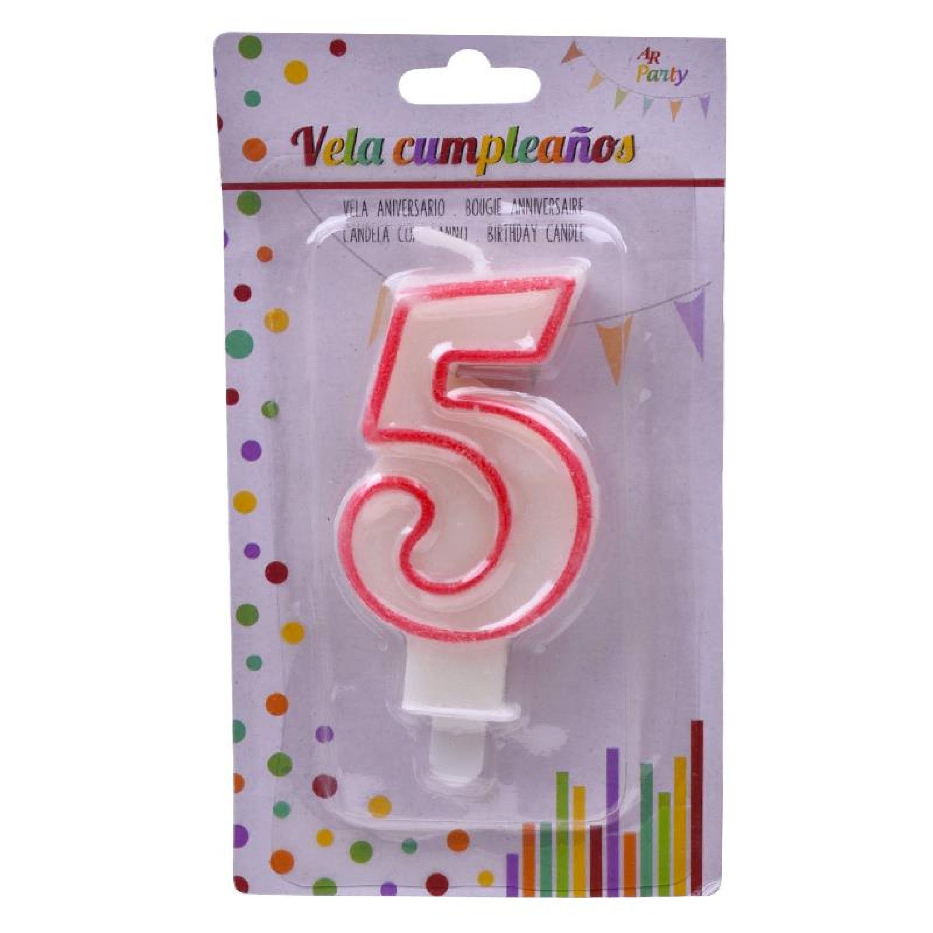 VELA ANIVERSARIO NUMERO 5 22181 VELA ANIVERSARIO NUMERO 5 22181
