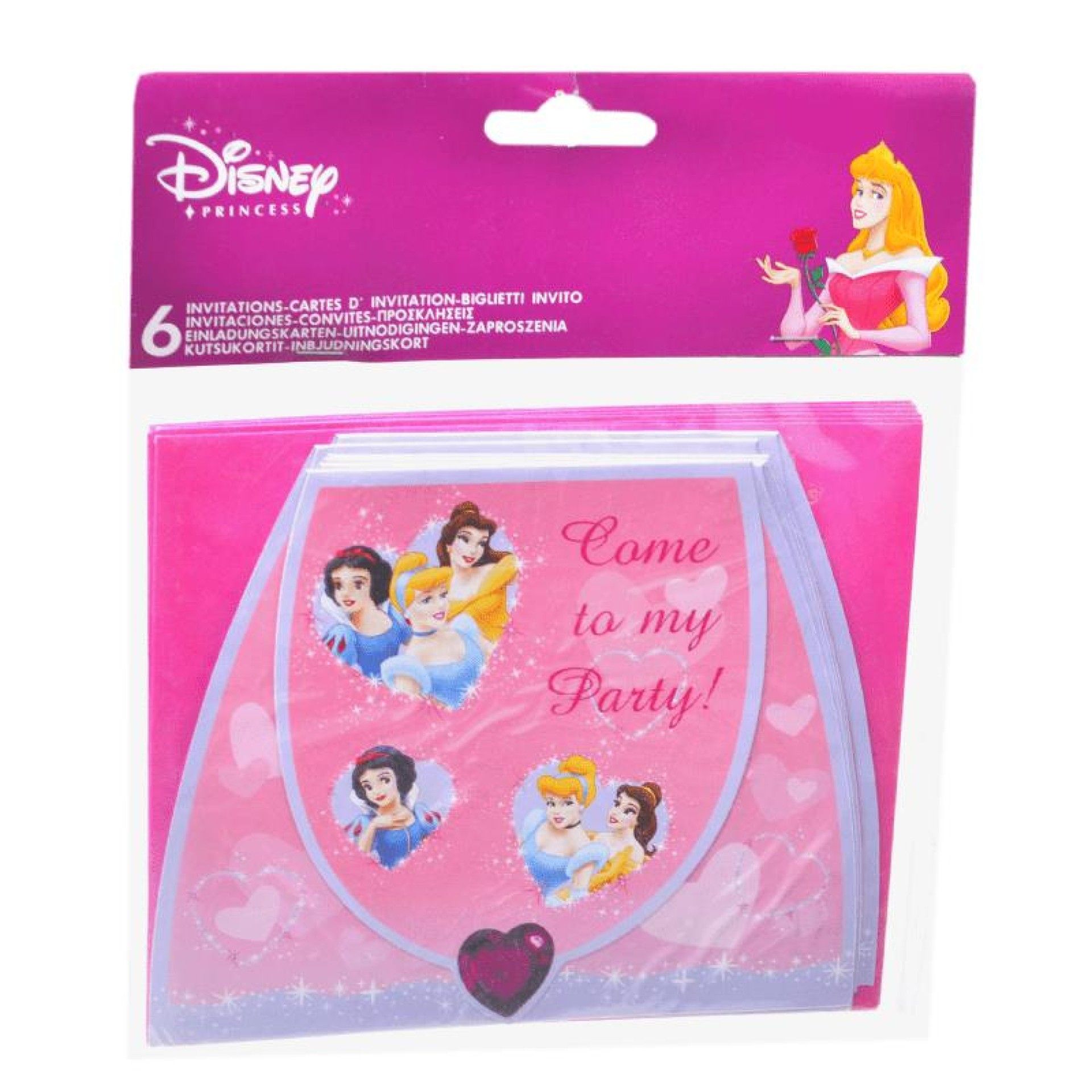 CONVITES PRINCESAS 6UNI CONVITES PRINCESAS 6UNI