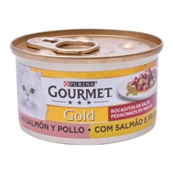 GOURMET GOLD SALMAO E FRANGO 85GR