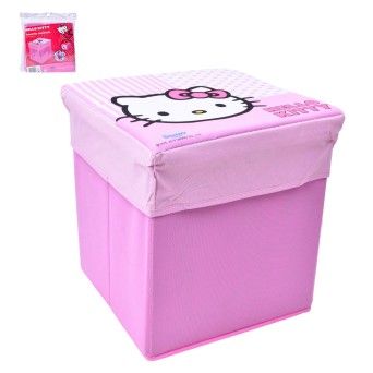 CAIXA ARRUMAAO HELLO KITTY 30.5X30.5X31.5