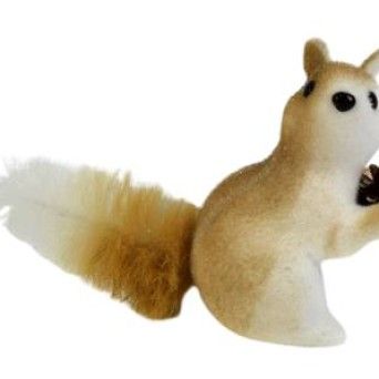 ESQUILO C/ PINHA BEIGE 22CM