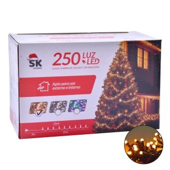 LUZES QUENTES NATAL 25M 2697-123-25A CX48
