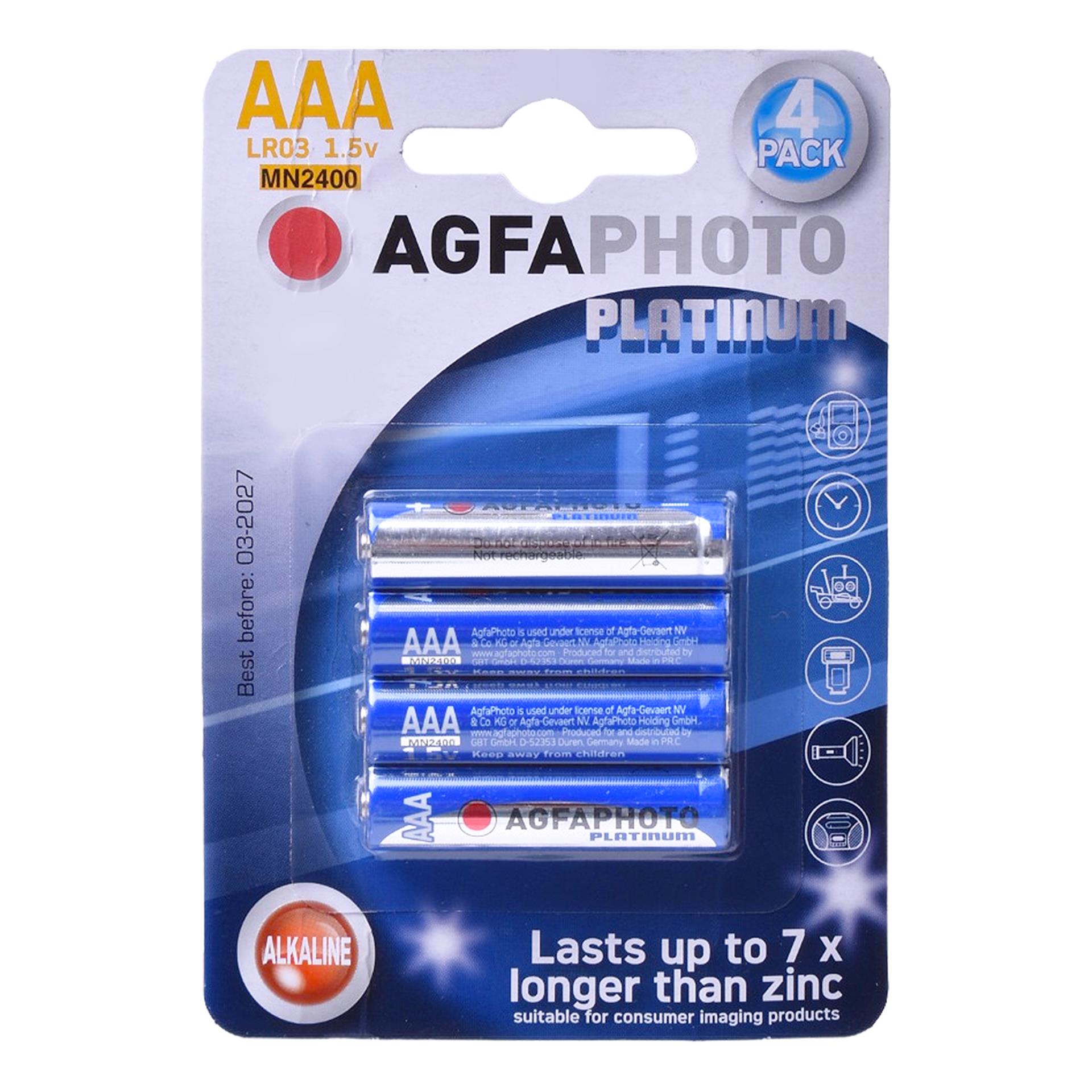 AGFA PILHA POWER ALKALINE AAA-LR03 AGFA PILHA POWER ALKALINE AAA-LR03