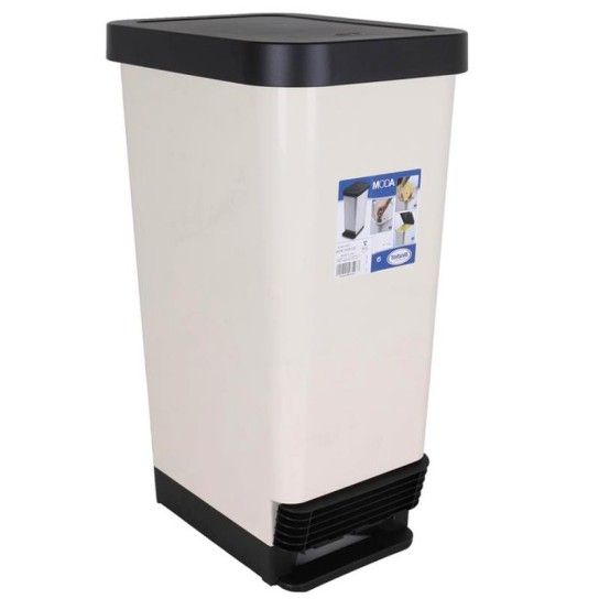 BALDE PLASTICO C/ PEDAL 45L MODA