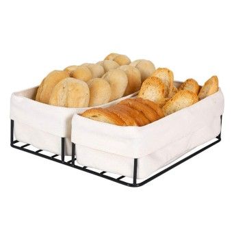 CESTO PAO METAL/ALGODAO
