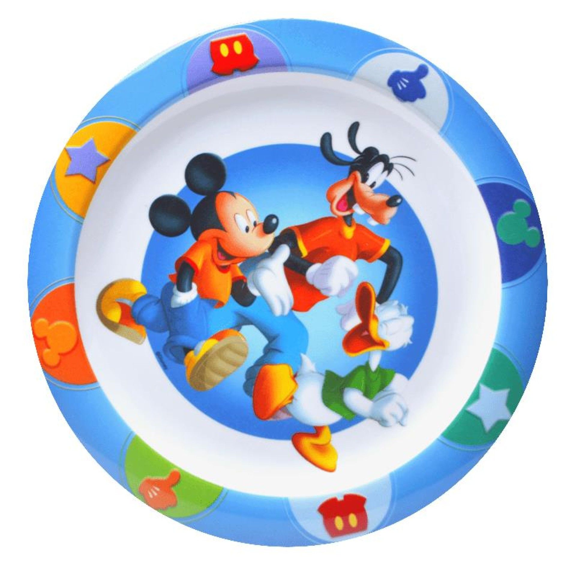 PRATO MELAMINA RASO MICKEY 23CM CX6 PRATO MELAMINA RASO MICKEY 23CM CX6