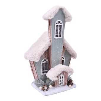 CASA DECORATIVA C/ LUZ 35 CM