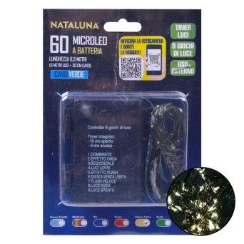SERIE NATAL 60MICROLED 6MT TEMP.DOURADO