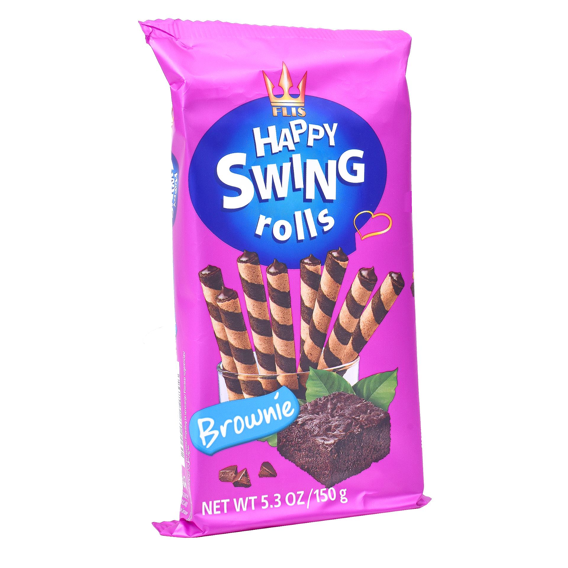 WAFER HAPPY SWING BROWNIE 150GRS WAFER HAPPY SWING BROWNIE 150GRS