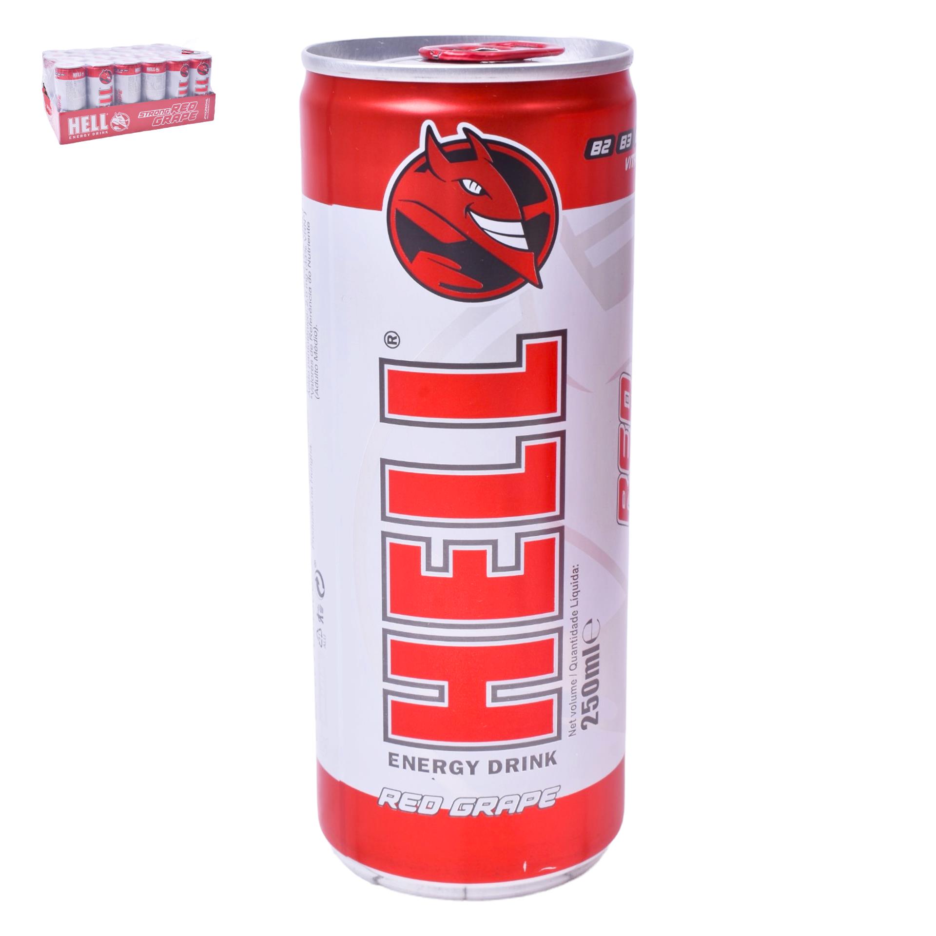 HELL BEBIDA ENERG.RED GRAP24X250ML HELL BEBIDA ENERG.RED GRAP24X250ML