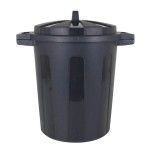 BALDE LIXO PLAST 50LT PRETO C/ TAMPA BALDE LIXO PLAST 50LT PRETO C/ TAMPA