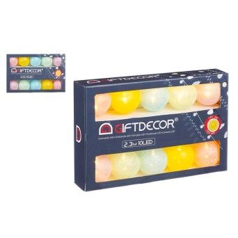 FITA DE LED 10 BOLA MULTICOR C/CAIXA E