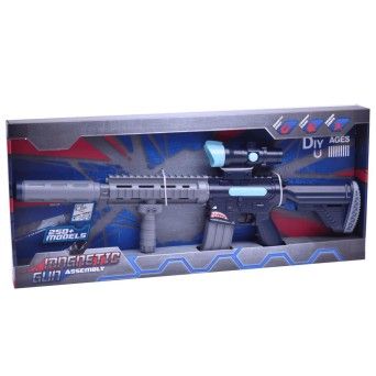 BRINQ. PISTOLA MONTAGEM MAGNETI CP126693