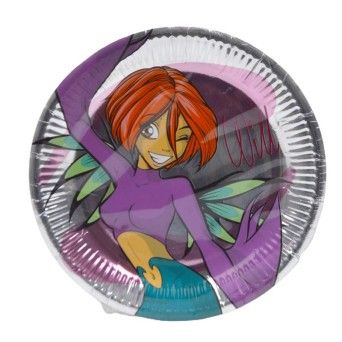 PRATO PAPEL WINX 23CM 8UNI