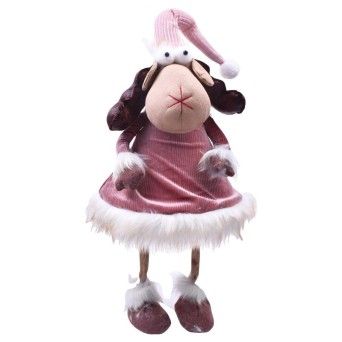 RENA VELUDO ROSA 55CM BM5331030-3C PI