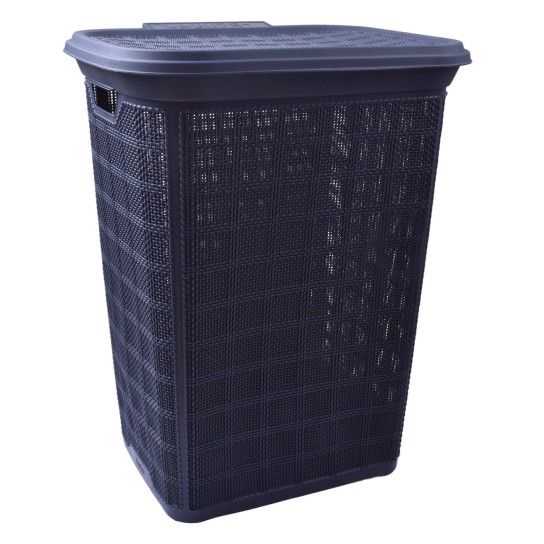 CESTO P/ROUPA 60L CINZA 0105-03 CX6