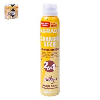 CHAMPO SECO AGRADO MILK 2EM1 270CC