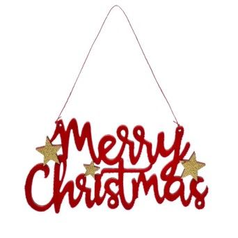 PINGENTE NATAL MERRY CHRISTMAS 11X21CM