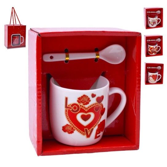 SET CANECA E COLHER 7,2X7,2 2645-109-13 CX120