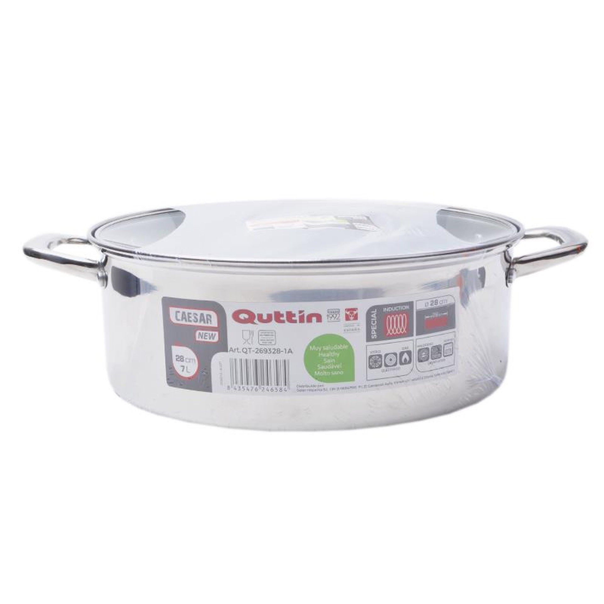 CAÇAROLA INOX INDUÇAO 28CM 269328-1A CX12 CAÇAROLA INOX INDUÇAO 28CM 269328-1A CX12