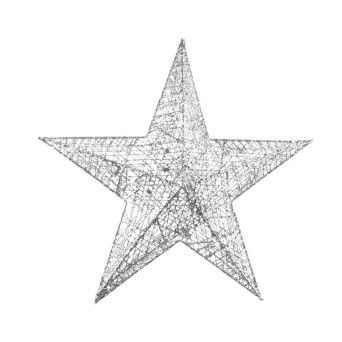 ESTRELA PRT C/LUZ 40CM 2590-100B-40 CX40