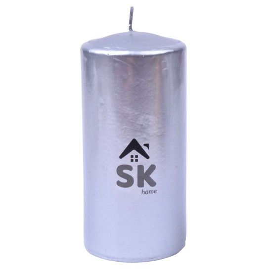 VELA PILLAR 7X15CM PRATA CX24