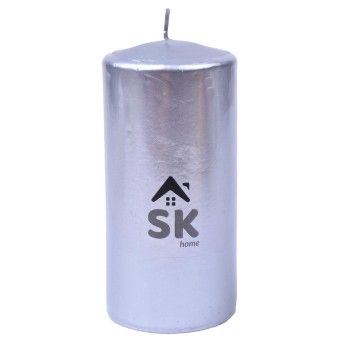 VELA PILLAR 7X15CM PRATA CX24