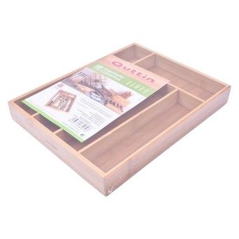 SUPORTE TALHERES BAMBU 34X26X5 QUTT
