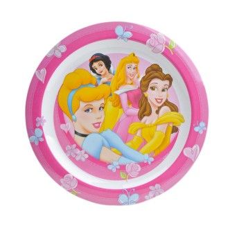 PRATO MELAMINA RASO PRINCESAS 23C CX6