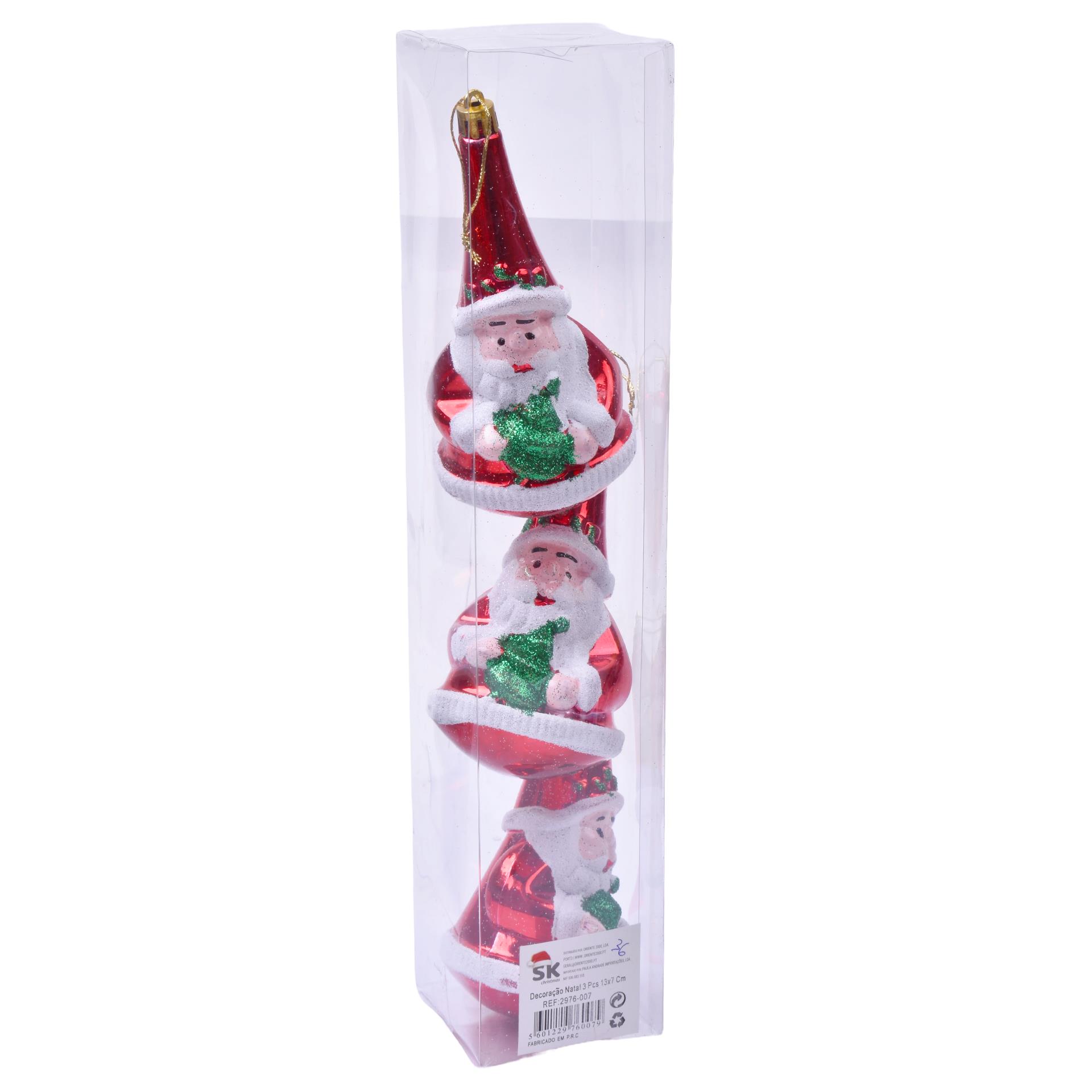 PENDENTE NATAL 3PC 13X7CM 2976-007 CX36 PENDENTE NATAL 3PC 13X7CM 2976-007 CX36