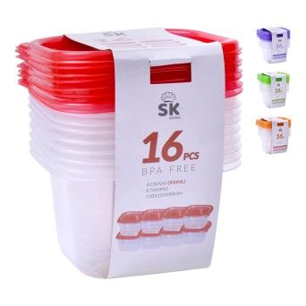 CAIXA MULT SET 16PCS 950ML 0185-08 CX24