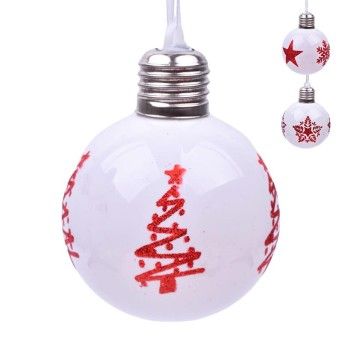 BOLA NATAL 8CM C/LUZ 2588-011 CX240
