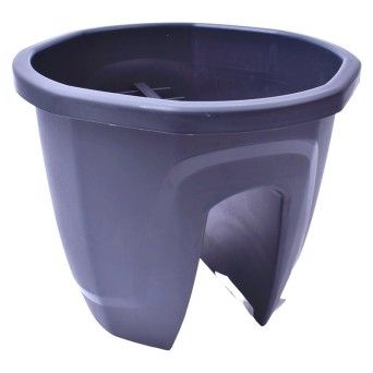 VASO P/FLORES 30X30X24 BLUMAX CINZA CX24