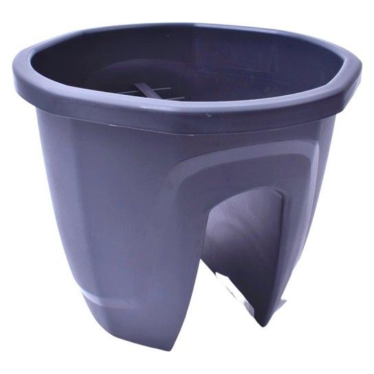 VASO P/FLORES 30X30X24 BLUMAX CINZA CX24
