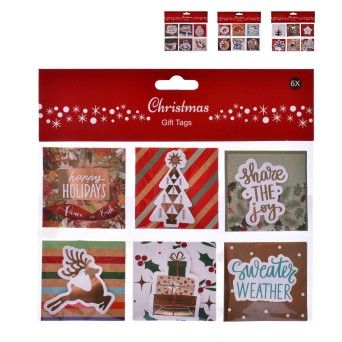 ETIQUETAS NATAL 6UN 15X20 1844-918 CX600
