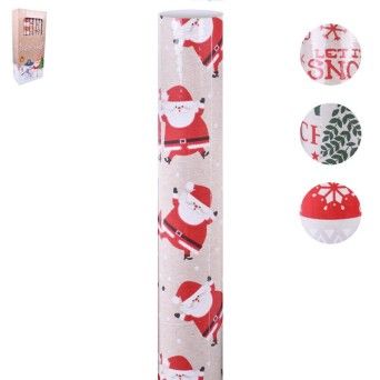 PAPEL FANTASIA NATAL KRAFT 70X600CM CX40
