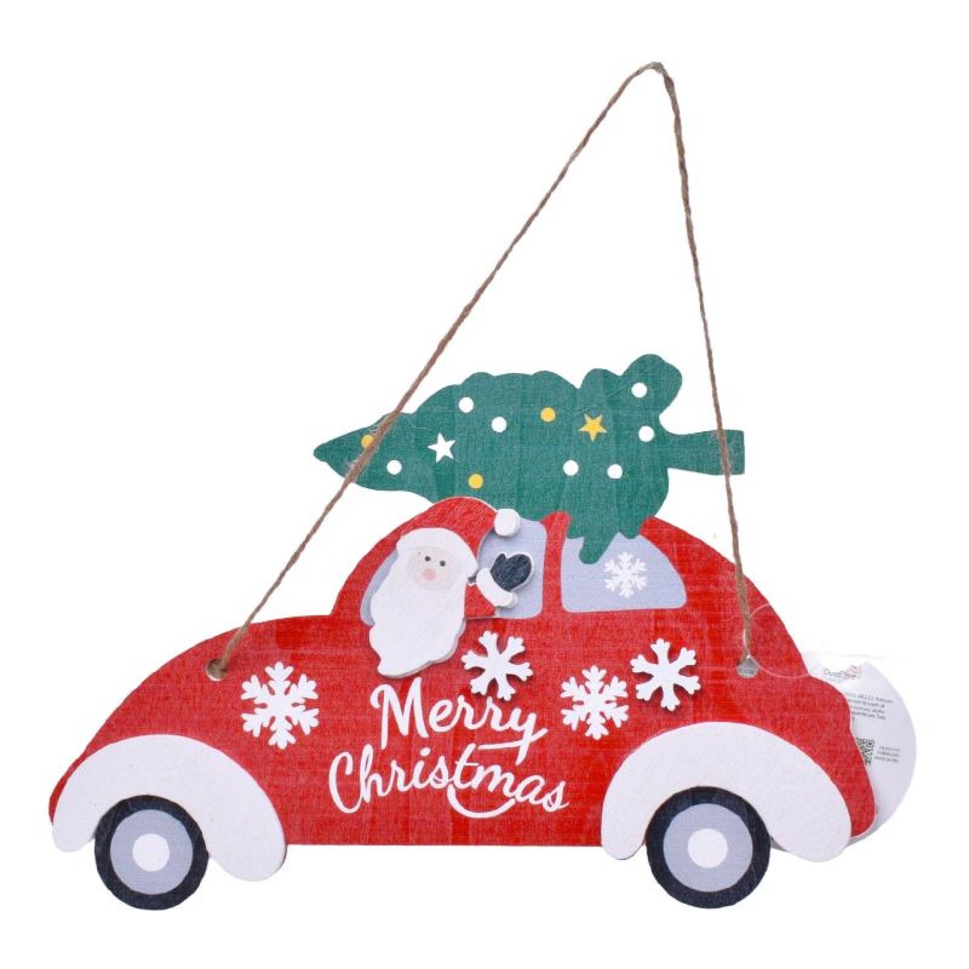 PENDURANTES PAI NATAL CARRO MADEIRA VRM/VR PENDURANTES PAI NATAL CARRO MADEIRA VRM/VR