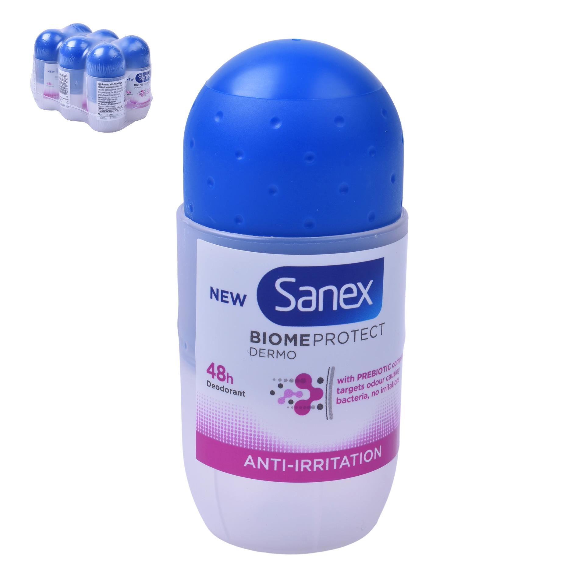 SANEX ROLL-ON ANTI IRRITAÇAO 50ML CX6 SANEX ROLL-ON ANTI IRRITAÇAO 50ML CX6